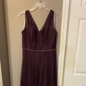 Deep purple bridesmaid dress